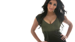 Woman cleavage kim kardashian