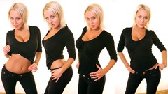 Woman cleavage Mandy Dee