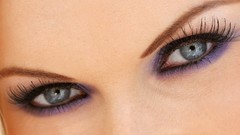 Woman close-up blondes blue eyes Gina B