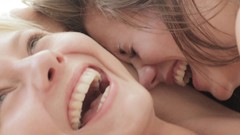 Woman close-up blondes brunettes laughing lesbians X-Art 