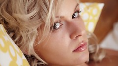 Woman close-up faces blondes models Met-Art magazine Gia C