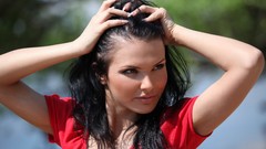 Woman close-up faces brunettes Jordan B