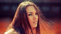 Woman close-up faces brunettes Natasha Natali Danish