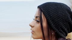 Woman close-up faces models Danielle Mansutti