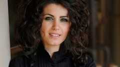 Woman close-up faces smiling long hair brown eyes brunettes 