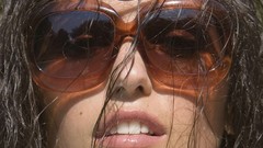 Woman close-up faces sunglasses Yolanthe Cabau van Kasbergen