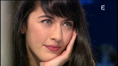 Woman close-up French faces nolwenn leroy smiling long hair 