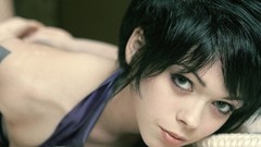 Woman close-up latex faces brunettes Apnea