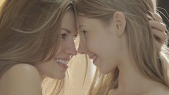 Woman close-up widescreen faces blondes Angelica lesbians 