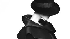 Woman Clothing white background hats fashion emporio armani 