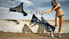 Woman Clothing winds