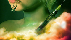 Woman clouds syringe