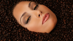Woman coffee Coffee Beans