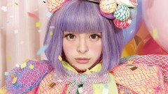 Woman colors asians brown eyes purple hair Pamyu Pamyu 