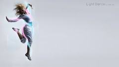 Woman colors dancing blondes dancers digital art Graphic Design