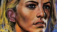 Woman comics blondes artwork comics girls Vertigo Comics 