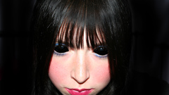 Woman Contact eyeliner eye