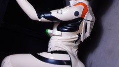 Woman cosplay ayanami rei