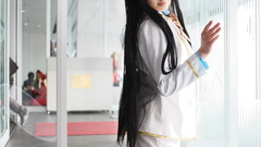 Woman cosplay long hair