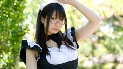 Woman cosplay maids Japanese