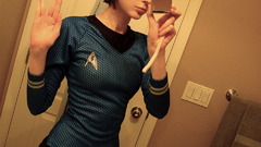 Woman cosplay Star Trek