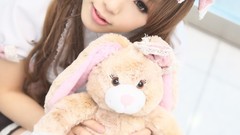 Woman cosplay sweets (candies)