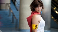 Woman cosplay Yuna Final
