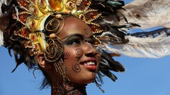 Woman costume Trinidad and Tobago carnivals