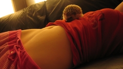 Woman couch hedgehogs lying