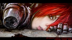 Woman cyborgs redheads