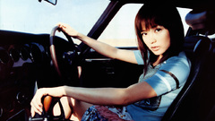 Woman dark cars asians