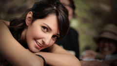 Woman depth of field