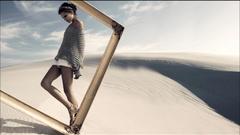 Woman deserts frames