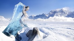 Woman digital art fantasy art montage