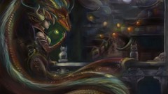 Woman Dragons flames League of Legends shyvana moba