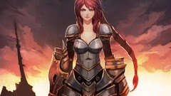 Woman Dragons flames League of Legends shyvana moba