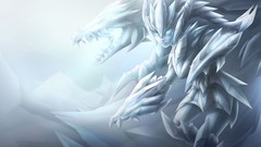 Woman Dragons frost flames League of Legends shyvana moba