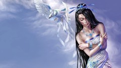 Woman drawings artwork Yuehui Tang