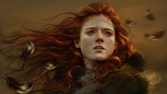 Woman drawings game of thrones redheads rose leslie Digital 