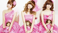 Woman dress After School asians brunettes bangs Orange Caramel