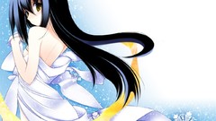 Woman dress anime girls yellow eyes black hair nurarihyon no 