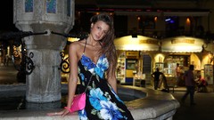 Woman dress outdoors brunettes Maria (Watch4Beauty)