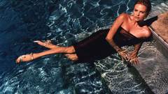 Woman dress wet charlize