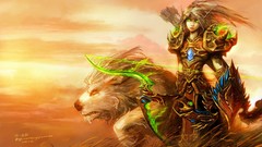 Woman elves armor hunter world of warcraft blood elf artwork 