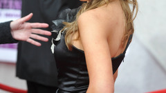 Woman emily osment black dress