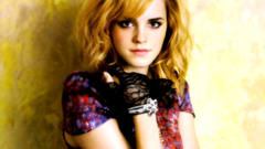 Woman emma watson blurred