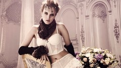 Woman emo blondes lingerie models ecchi portraits top model emo 