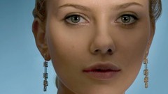 Woman eye Scarlett Johansson talking