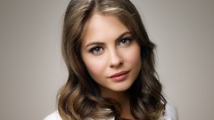 Woman eyelashes faces shirts brunettes willa holland lip gloss 