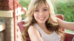 Woman eyelashes jeans Actress blondes smiling long hair 